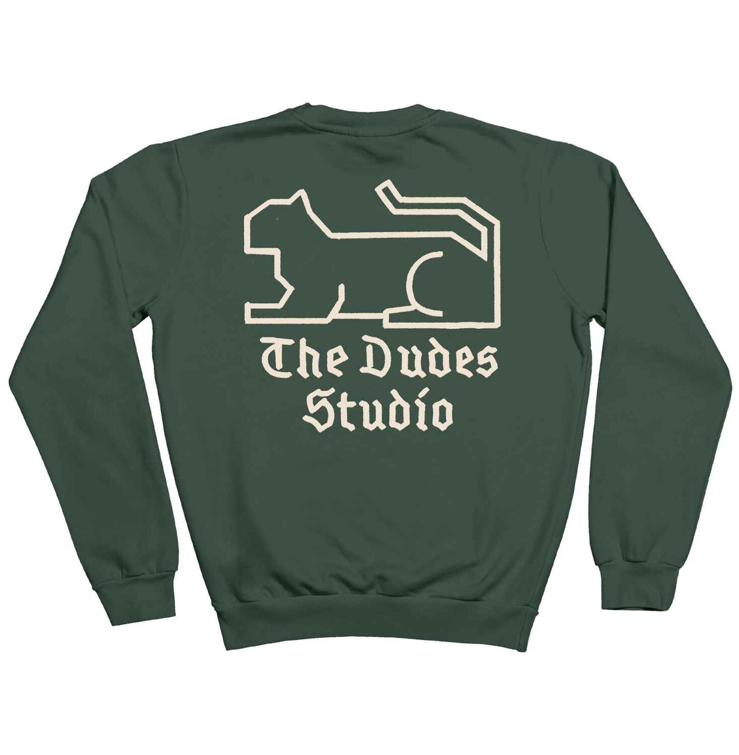 The Dudes Dudes Studio Classic Sweatshirt - Bottle green The Dudes Dudes Studio Classic Sweatshirt - Bottle green XXXL