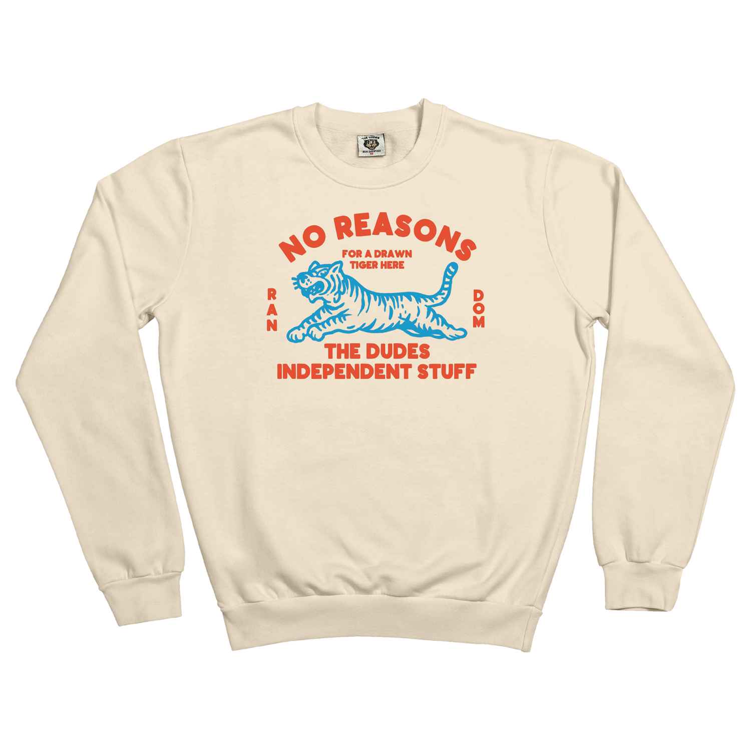 10033567-1 The Dudes No reasons Classic Sweatshirt - Almond milk XXXL