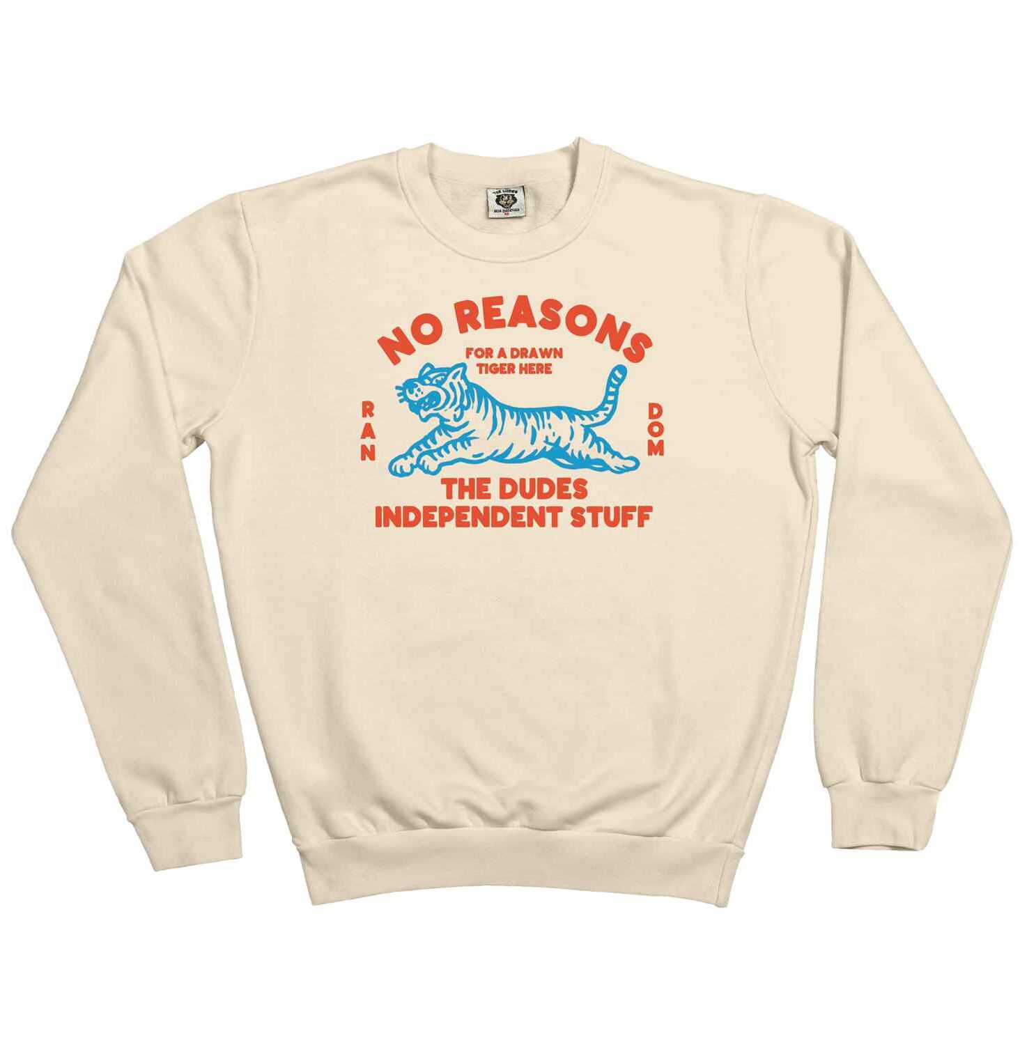 10033567-1 The Dudes No reasons Classic Sweatshirt - Almond milk XXXL