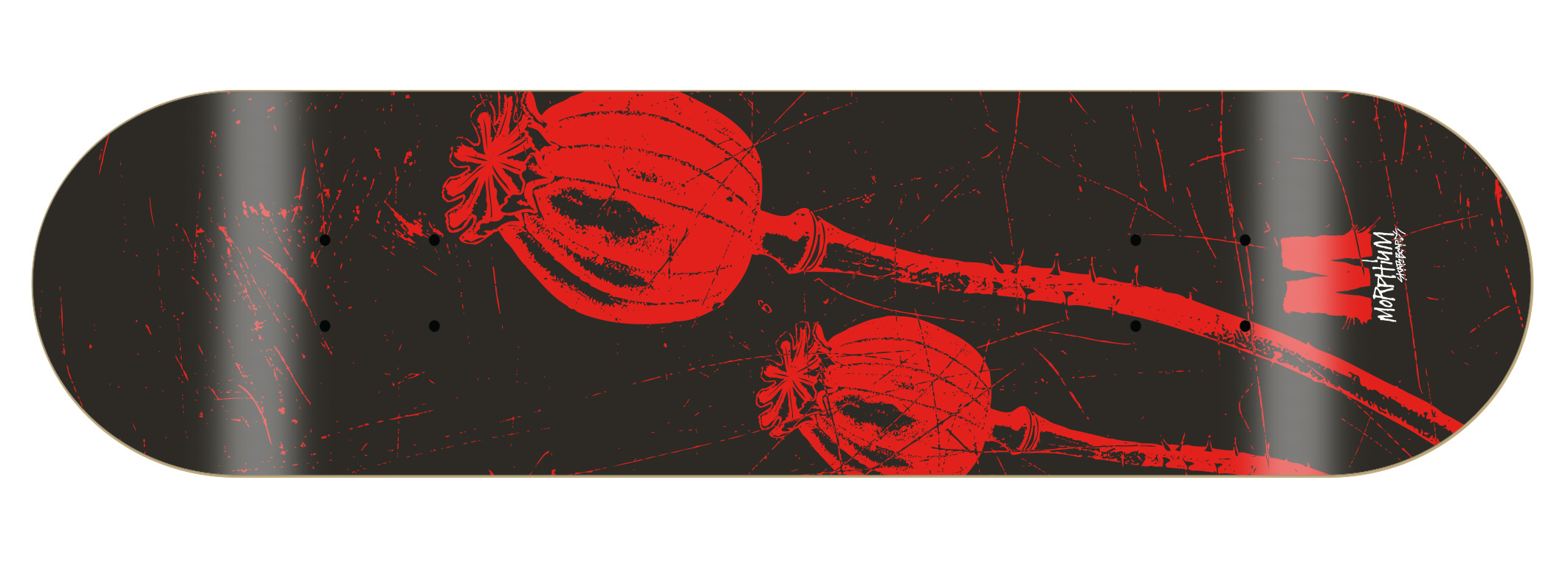 Morphium complete Skateboard Poppies black