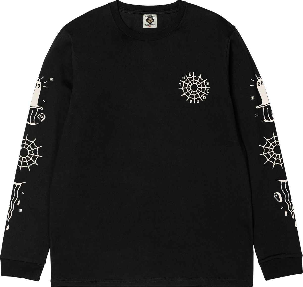 The Dudes Black Web Classic T-Shirt Longsleeve - black XXXL