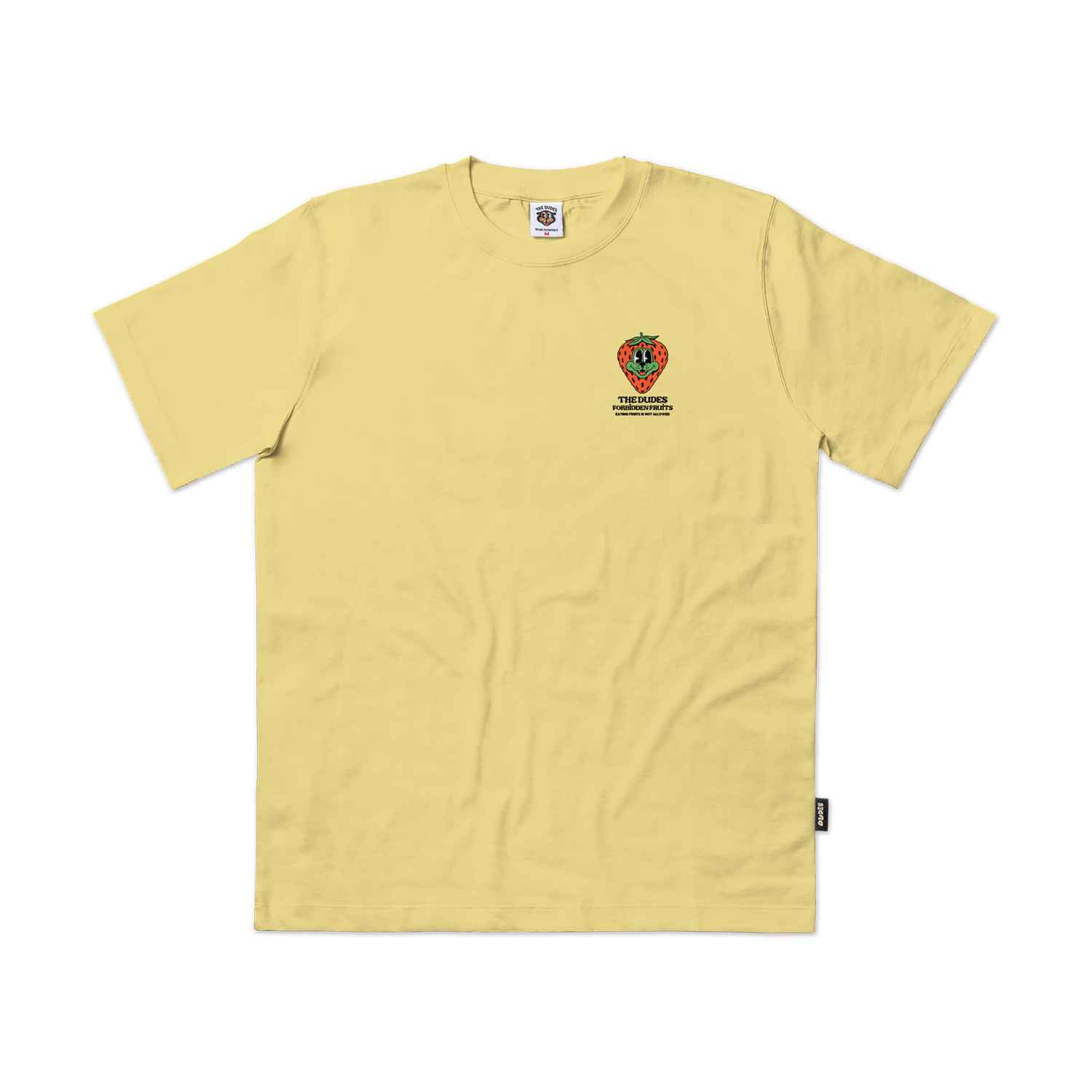 The Dudes Strawberry Seasonal T-Shirt - custard