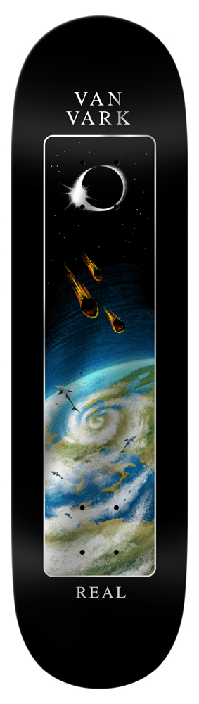 Real Skateboard Deck Van Vark Thanks For The Fish 8,06