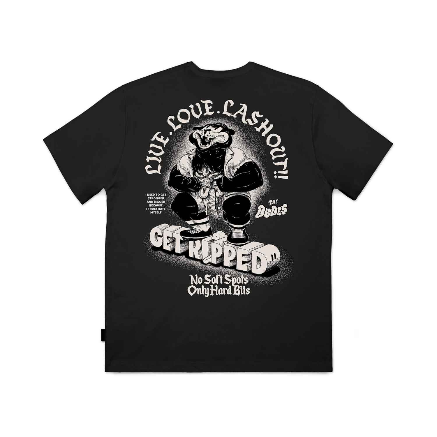 The Dudes Ripped Seasonal T-Shirt - black The Dudes Ripped Seasonal T-Shirt - black XXXL