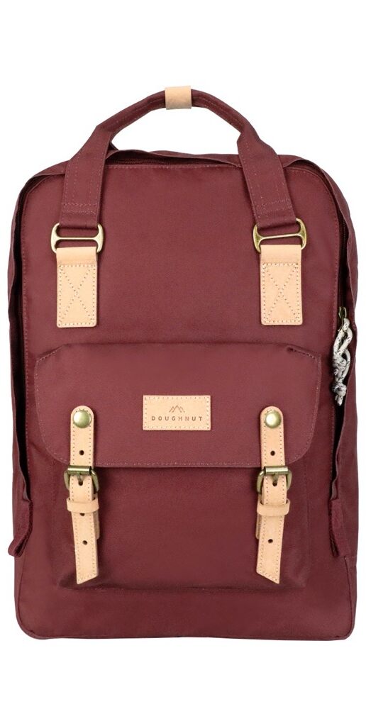 Doughnut Macaroon Large Reborn Rucksack - wine
