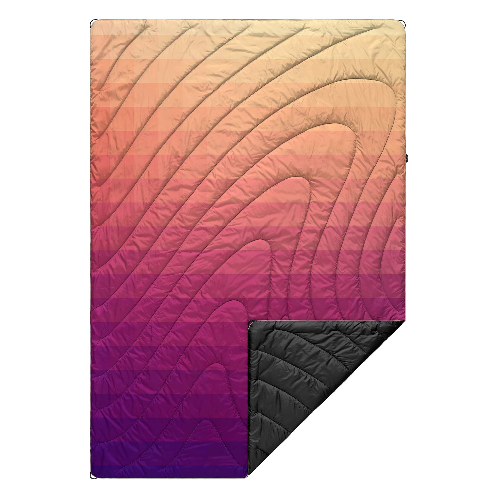 RUMPL Blanket ORIGINAL PUFFY PRINTED / 1 PERS, dawn pixel fade