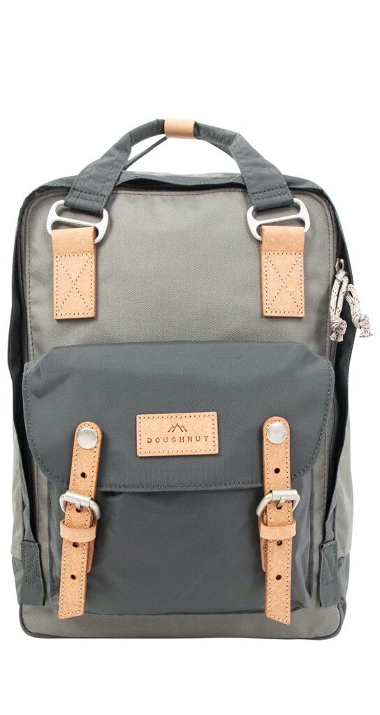 Doughnut Macaroon Euro Series Rucksack - grey x dark grey