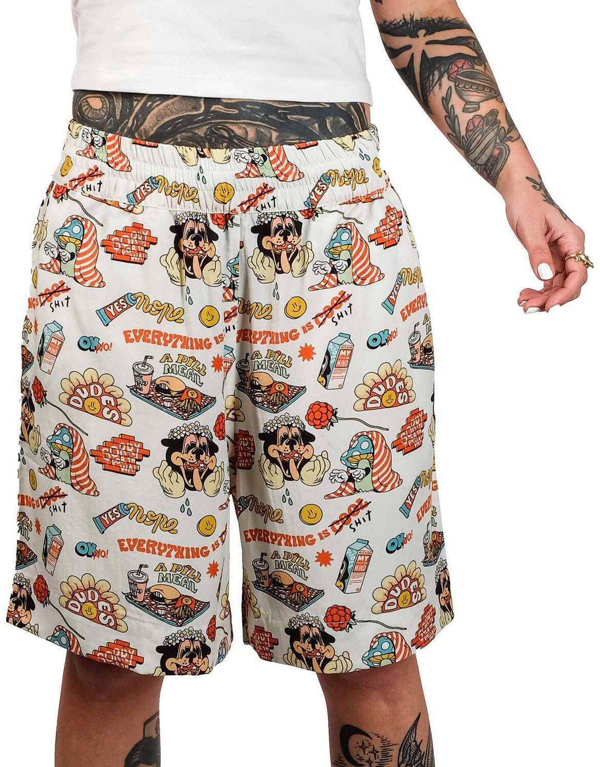100162-1 The Dudes A Pill Meal Swim Short - multicolor XL