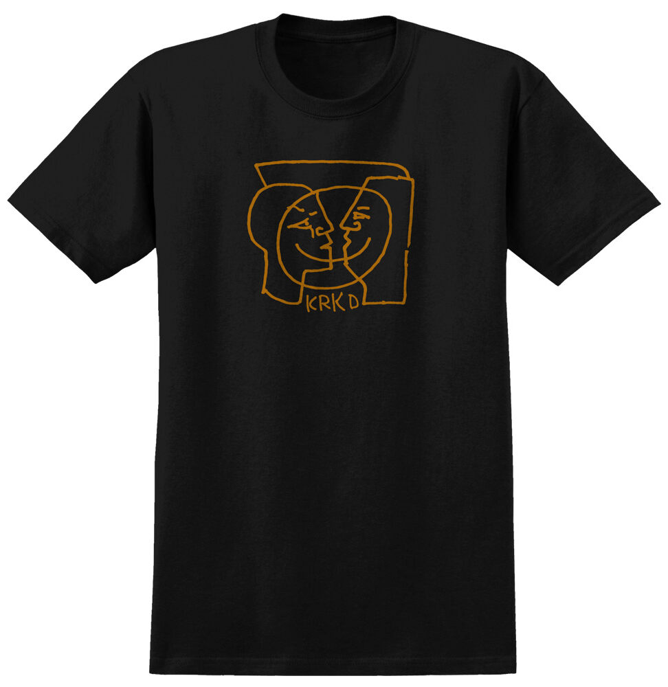 28950097-100-S-1 T-Shirt Krooked KRKD Moonsmile - Farbe: Black - Größe: S
