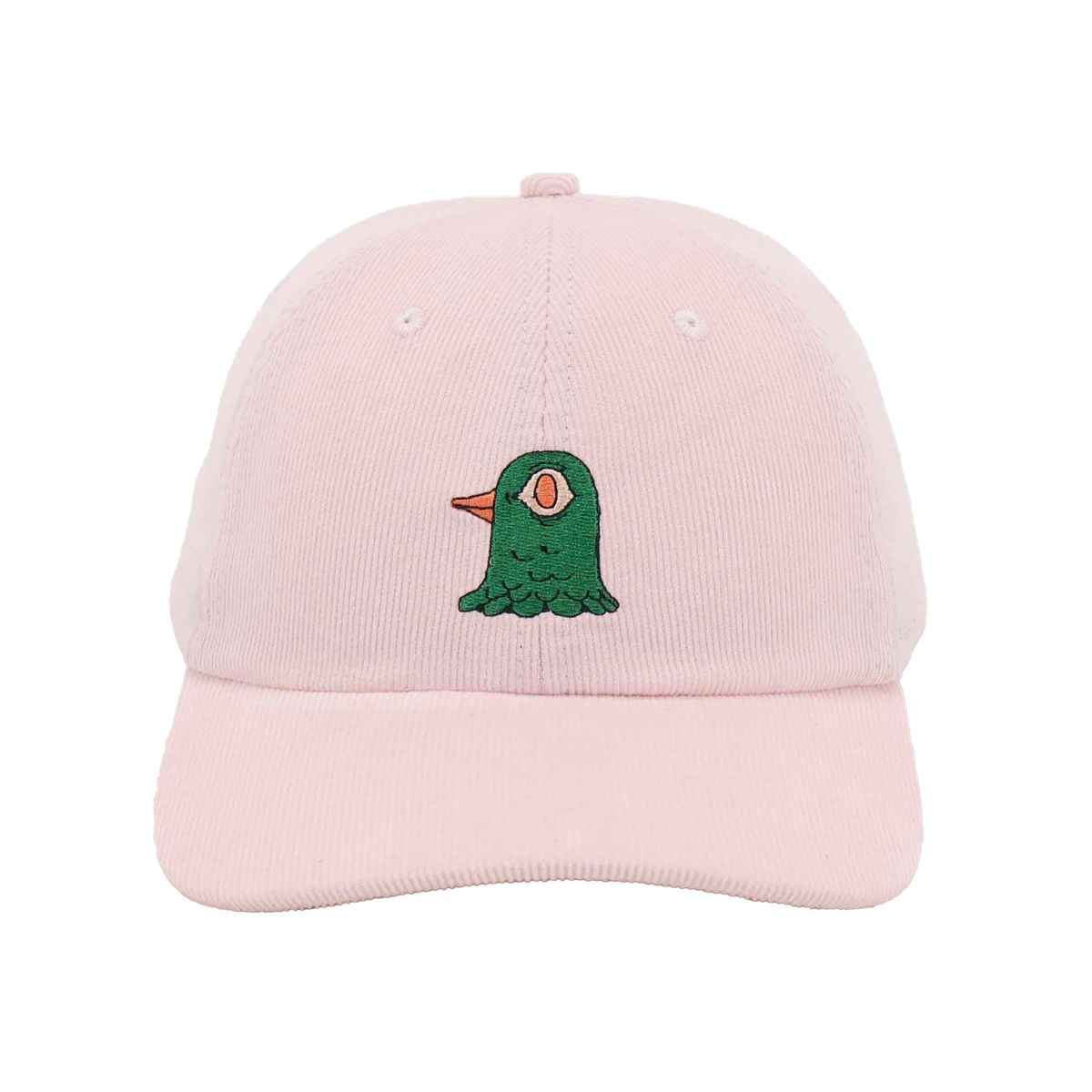 The Dudes Bird Head Dad Cap Cord - peaches n cream pink