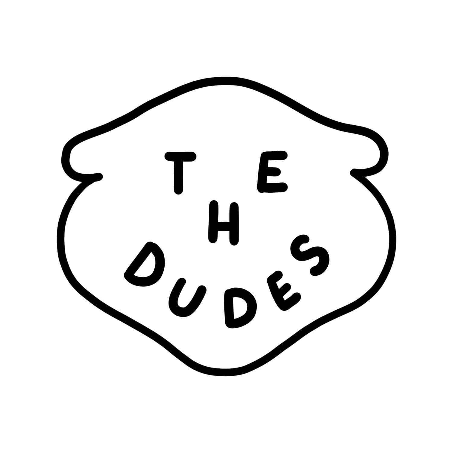 The Dudes Face logo Classic T-Shirt - Black XXXL
