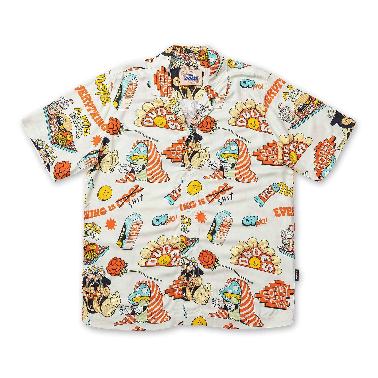 The Dudes A Pill Meal I Hawaiian Shirt - Multicolor XS The Dudes A Pill Meal I Hawaiian Shirt - Multicolor XXXL