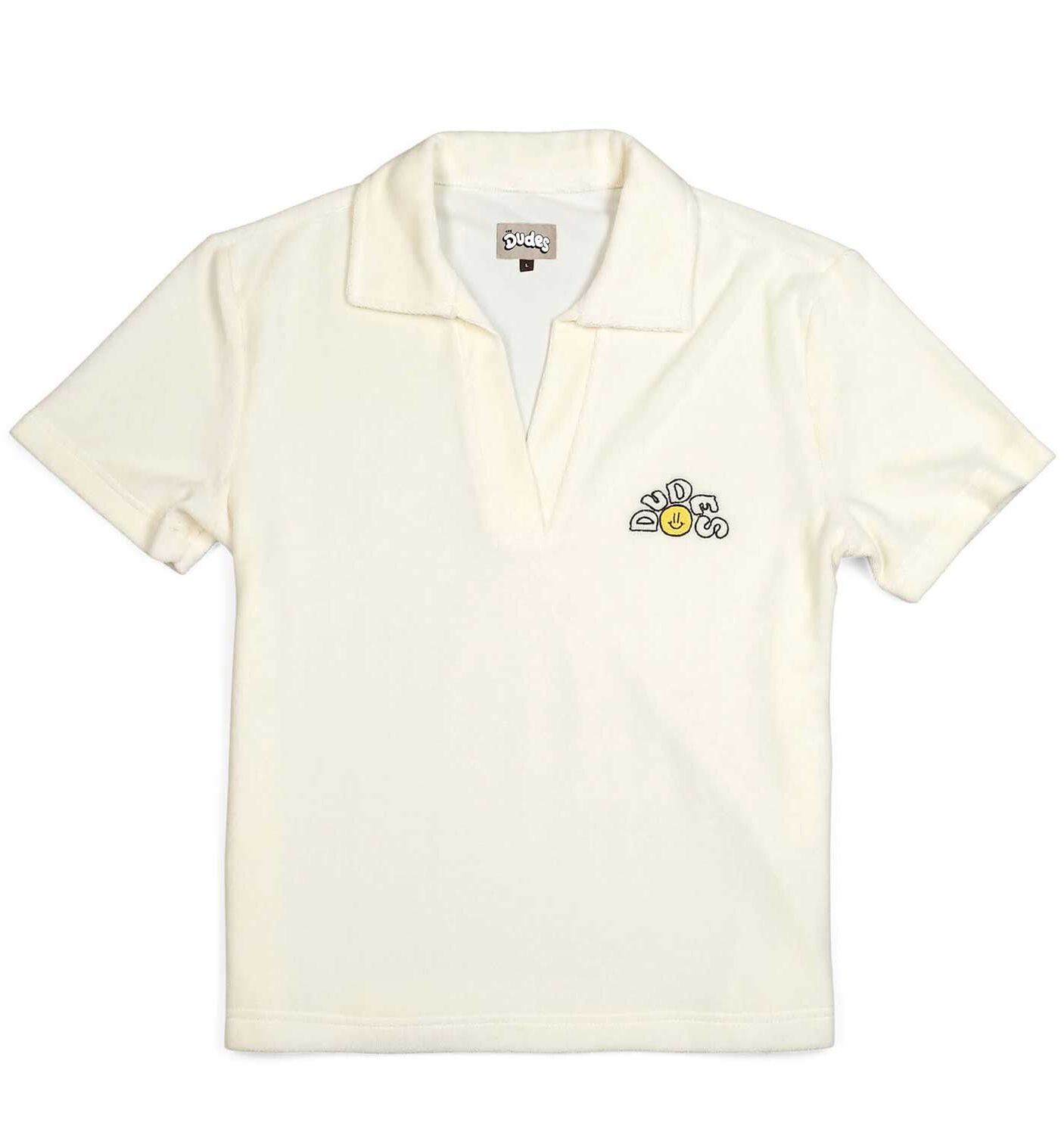 The Dudes Leony Women Polo Shirt - vanilla S The Dudes Leony Women Polo Shirt - vanilla XXXL