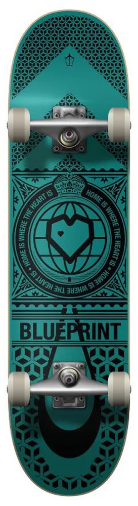 Blueprint Komplettboard Home Heart Black/Turquoise 8,25