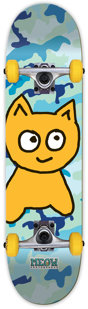 Meow Komplettboard Logo Blue Camo 8,00