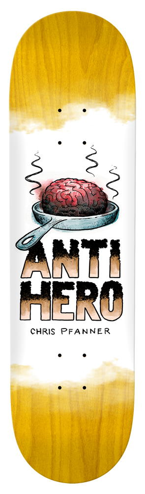 Anti Hero Pfanner Toasted Fried Cooked Skateboard Deck 8.06 Anti Hero Pfanner Toasted Fried Cooked Skateboard Deck 8.06