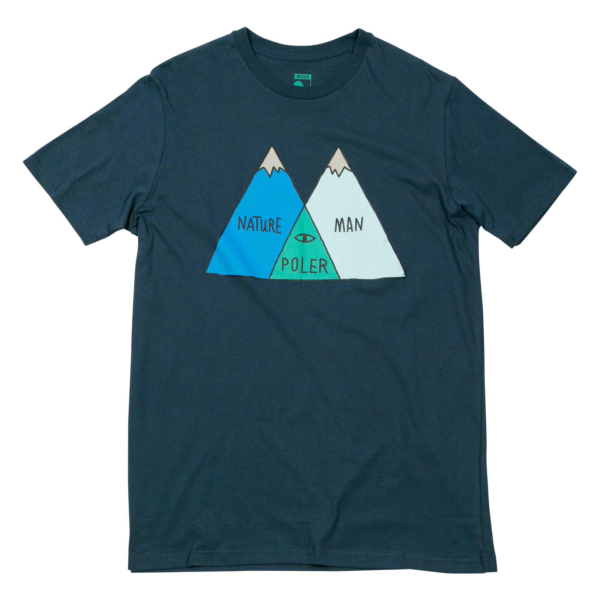 POLER T-Shirt VENN, blue steel XL