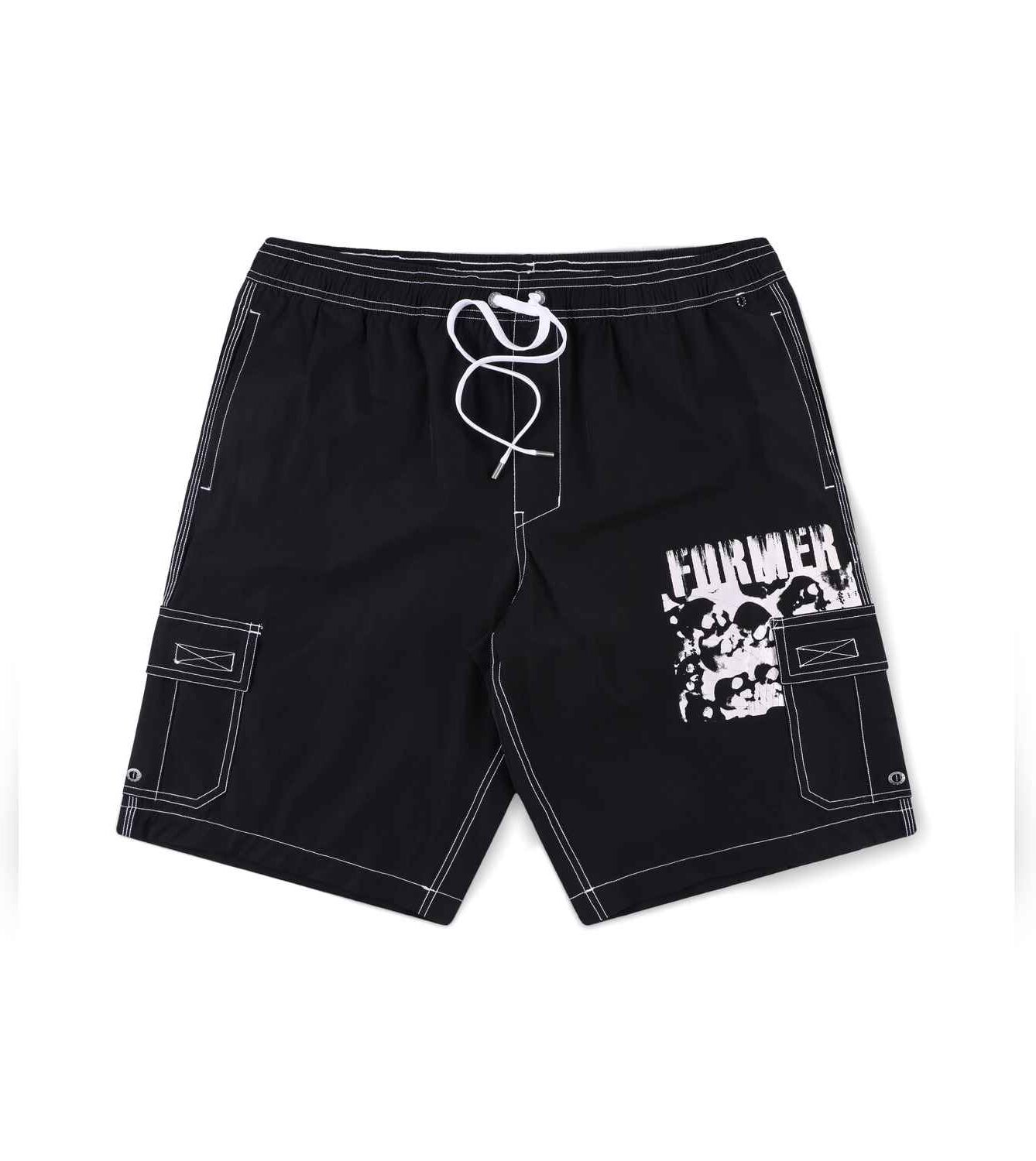 fbo-25503-blk-1 Former Vital Cargo 21 Swim Trunk - black 36