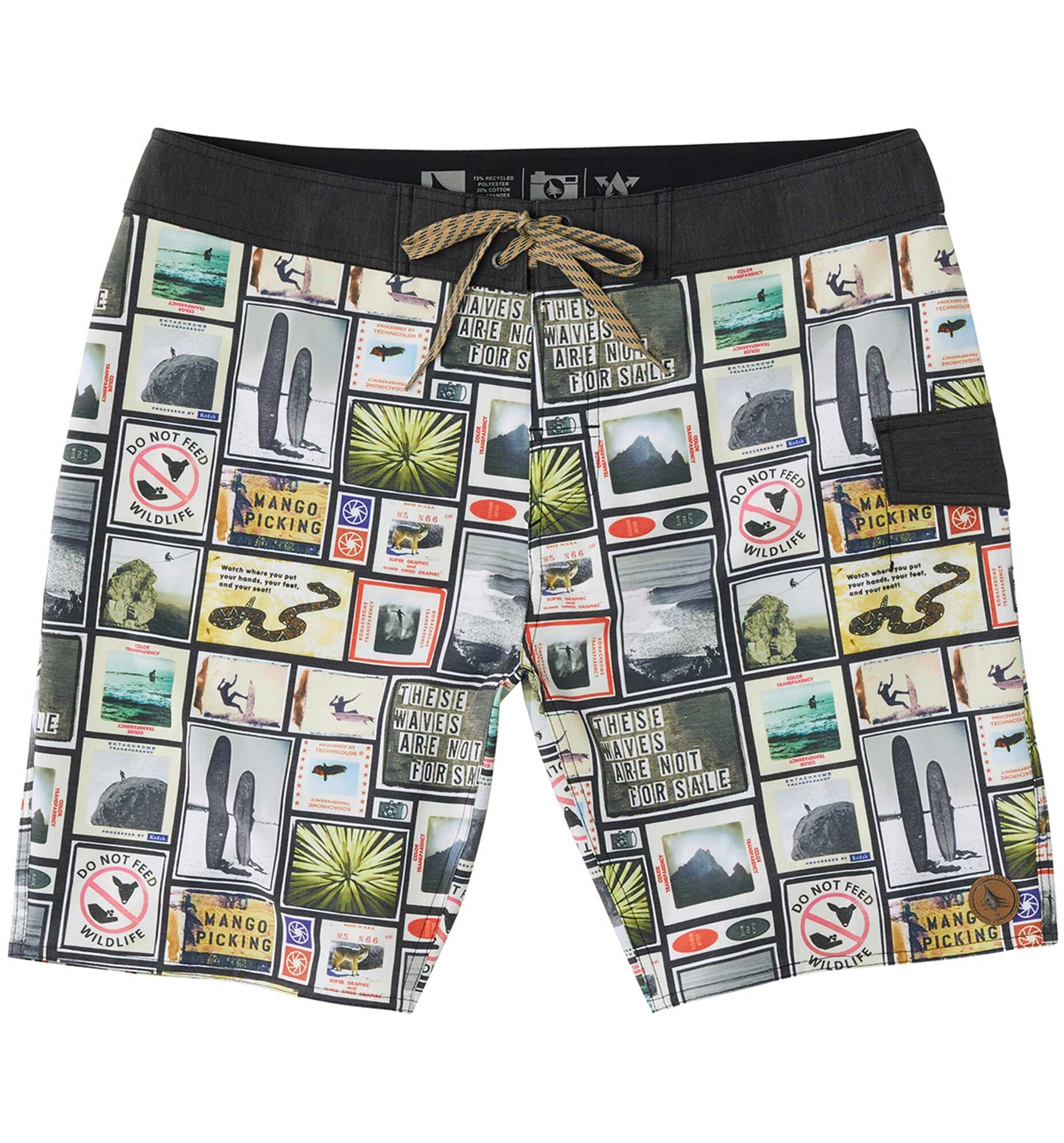 HIPPYTREE Boardshort COLLAGE TRUNK natural HIPPYTREE Boardshort COLLAGE TRUNK, natural 34