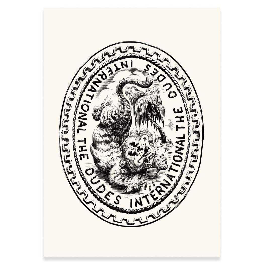 The Dudes Dudes International Unlimited Print - white The Dudes Dudes International Unlimited Print - white