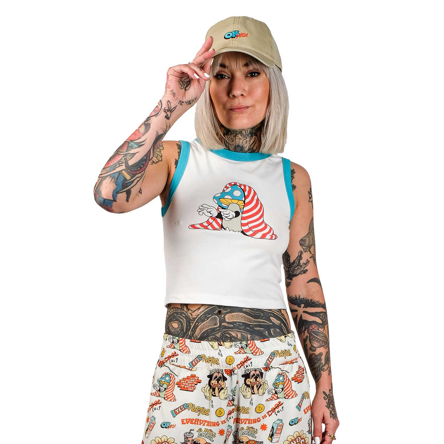 The Dudes Undercover Women Tank Top - off-white XS The Dudes Undercover Women Tank Top - off-white XXXL