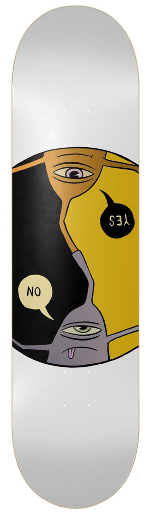 ToyMachine_Yes_No_825_1.png Toy Machine Yes No Skateboard Deck 8.25