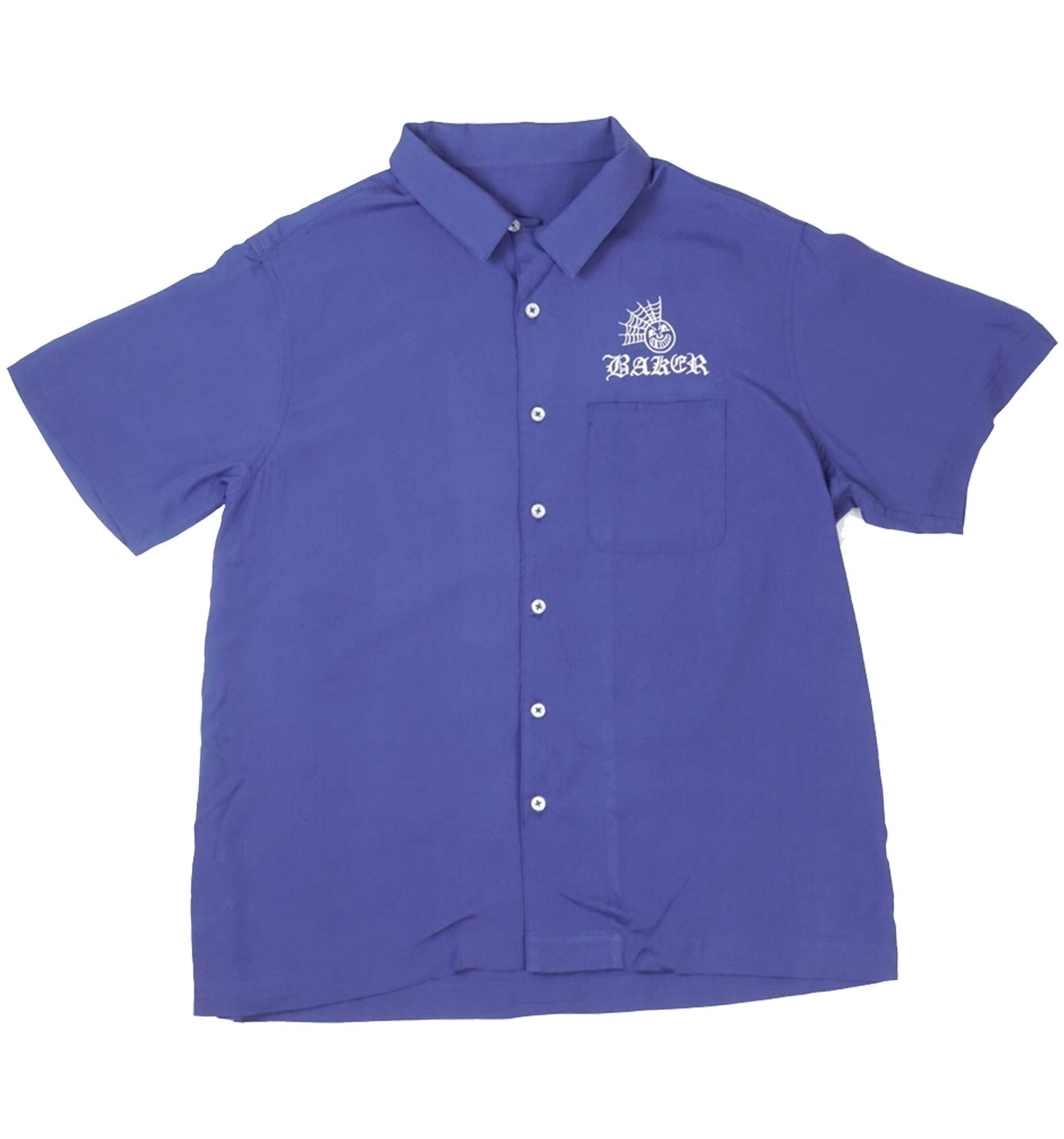 BAKER T-Shirt JOLLYMAN BUTTON UP blue BAKER T-Shirt JOLLYMAN BUTTON UP, blue XL