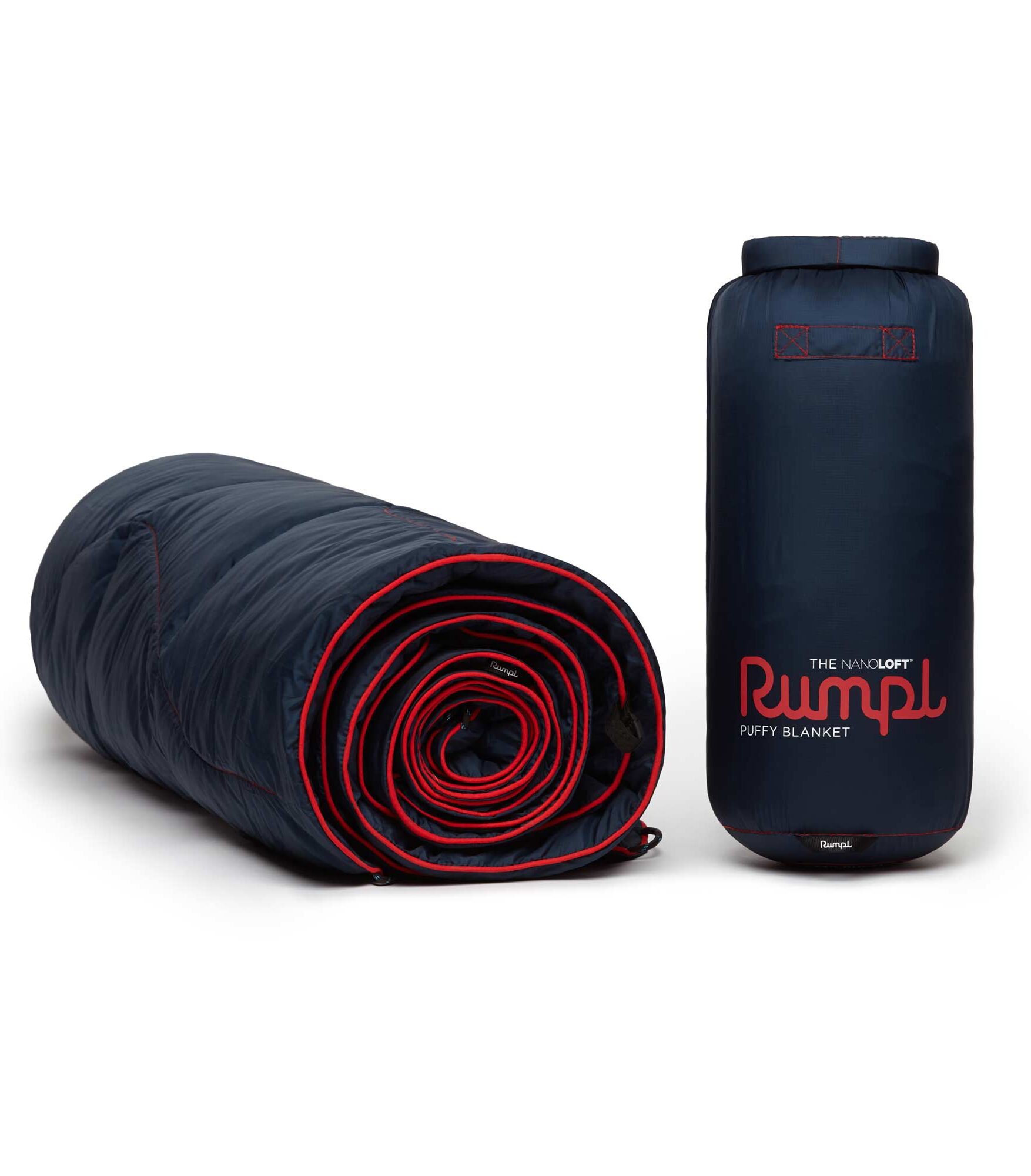 RUMPL Blanket NANOLOFT SOLID / TRAVEL, deepwater