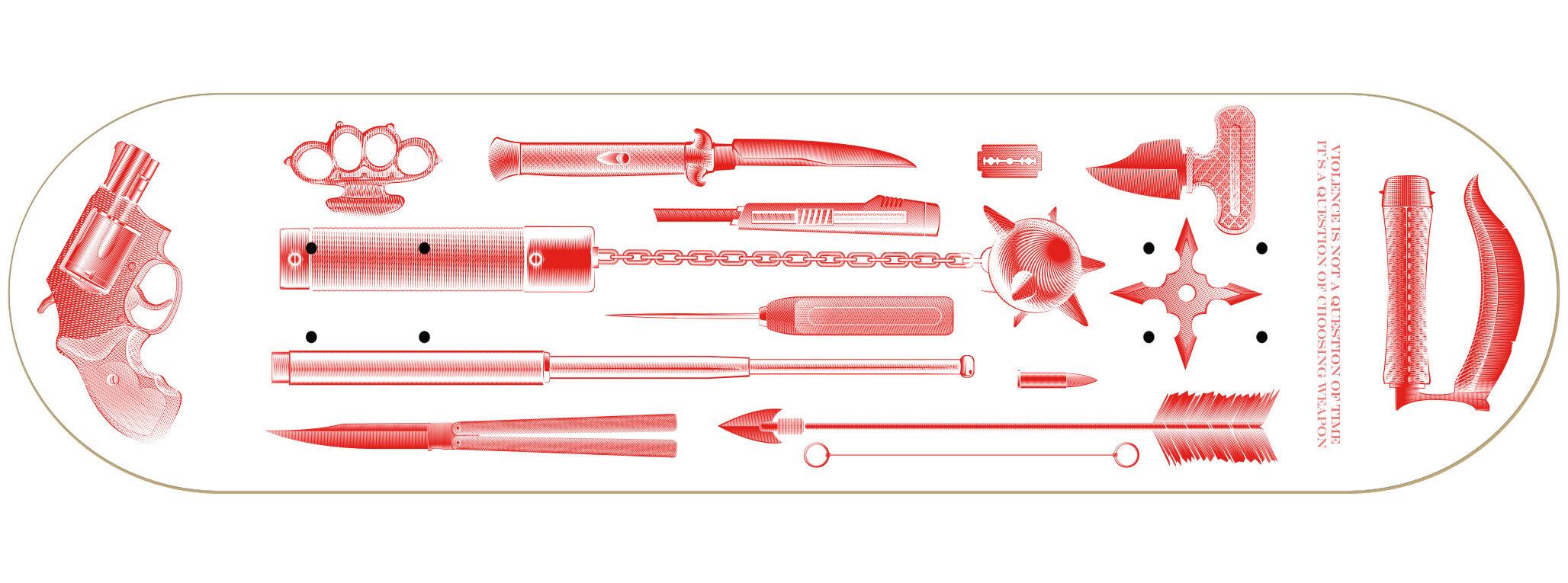 Morphium komplett Skateboard Weapons white Morphium komplett Skateboard Weapons white