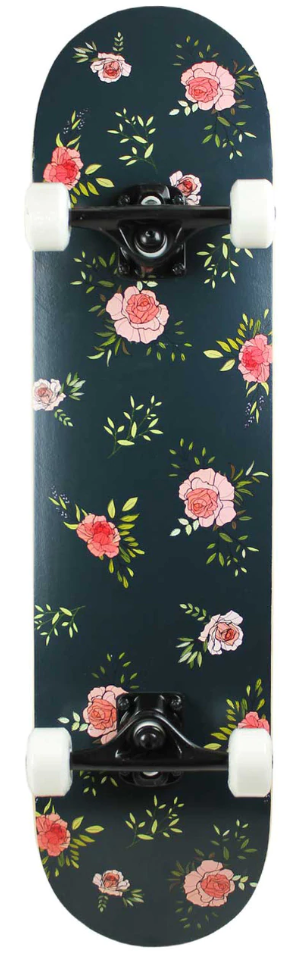 Krown Pro Complete Skateboard Floral 8.0