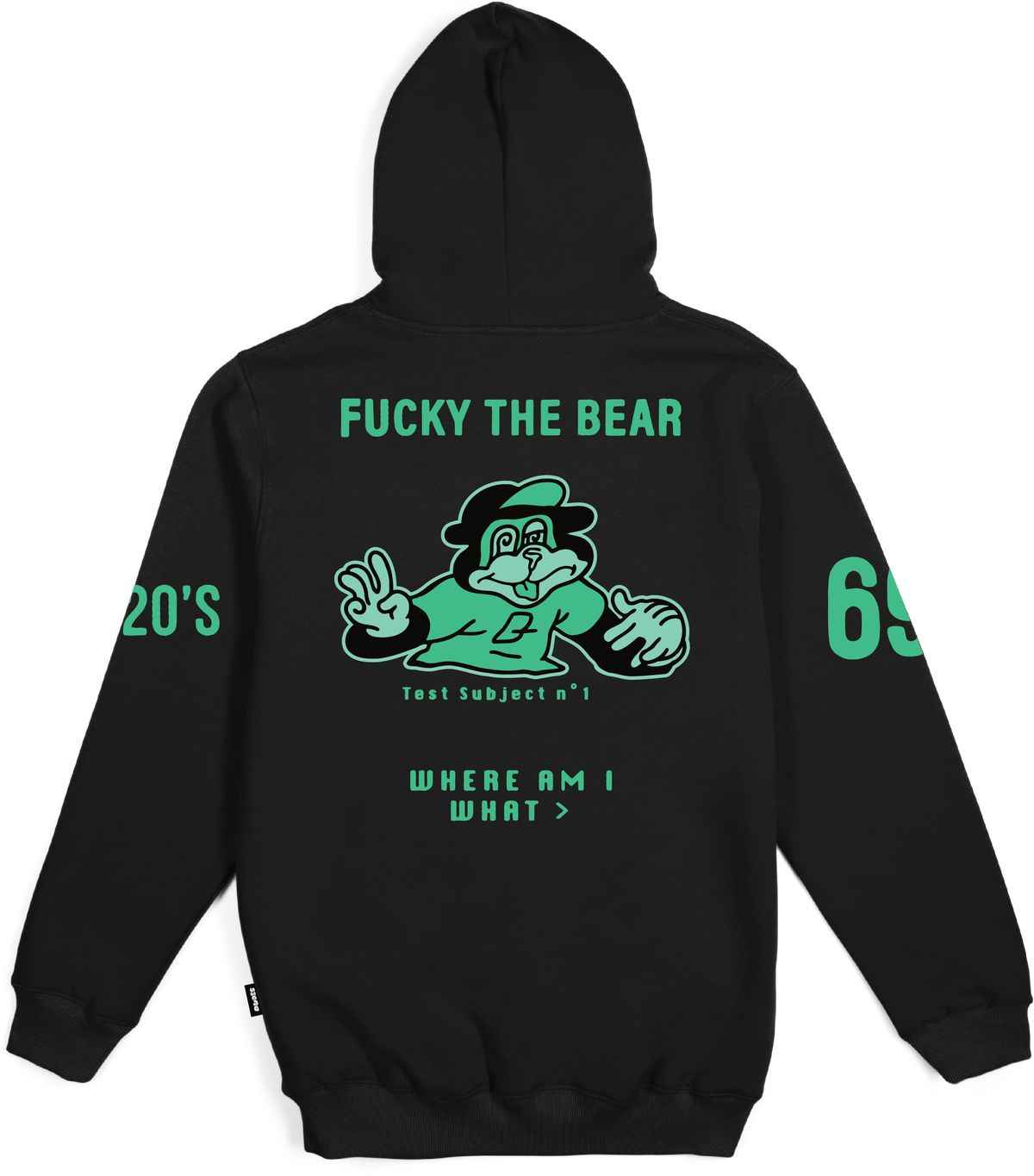 The Dudes Test Subject #1 Green Classic Hoody Premium - black The Dudes Test Subject #1 Green Classic Hoody Premium - black XXXL