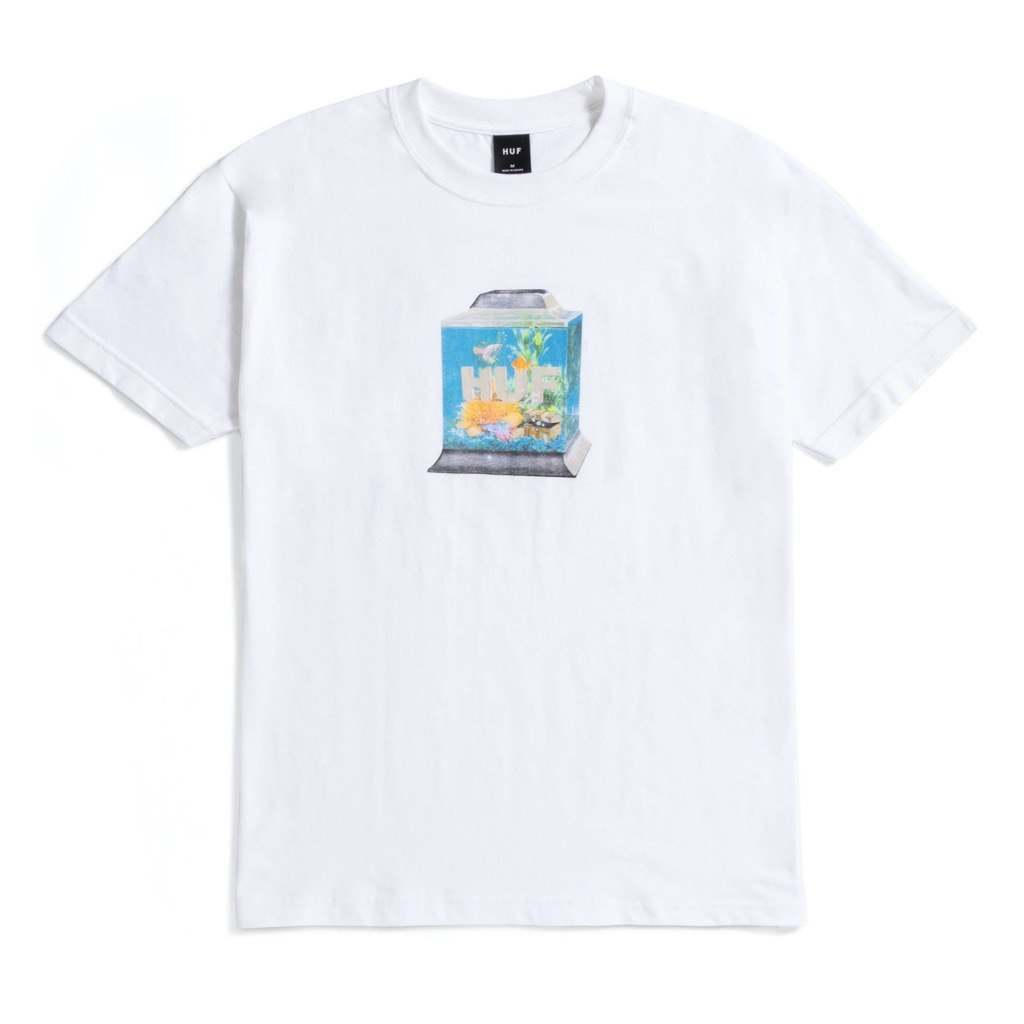 HUF Fishtankin T-Shirt - white L HUF Fishtankin T-Shirt - white XXL