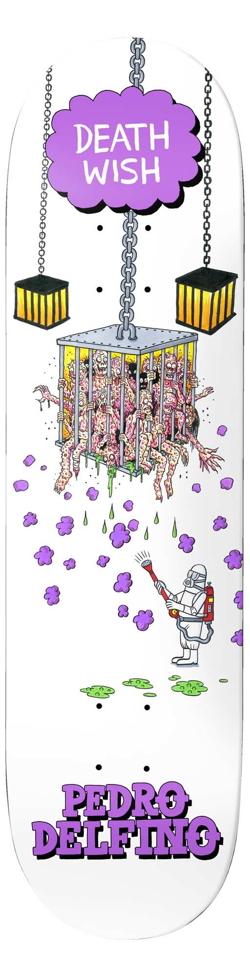 DEATHWISH Deck QUARANTINE PD 8.125, white 8.1