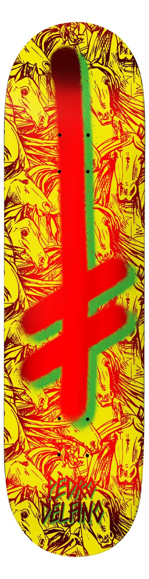 DEATHWISH Deck GANG LOGO HORSES 8.25 DEATHWISH Deck GANG LOGO HORSES 8.25