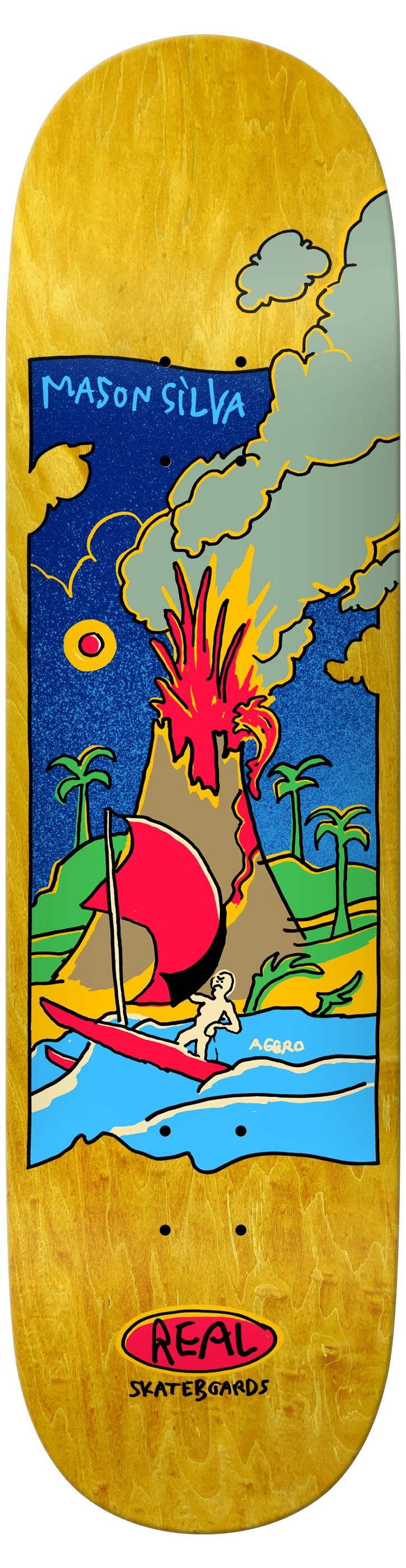 Real Skateboard Deck Mason Volcano TF 8,38 Real Skateboard Deck Mason Volcano TF 8,38