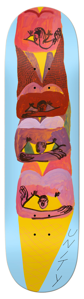 Unity Skateboard Deck Team Ice Cream Cone 8,06