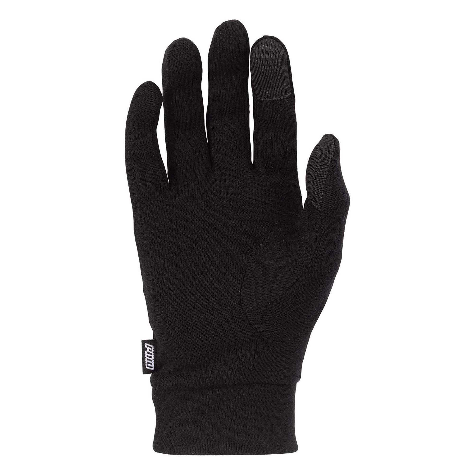 POW Glove MERINO LINER PROFILE FIT, black XL (9,5-10)