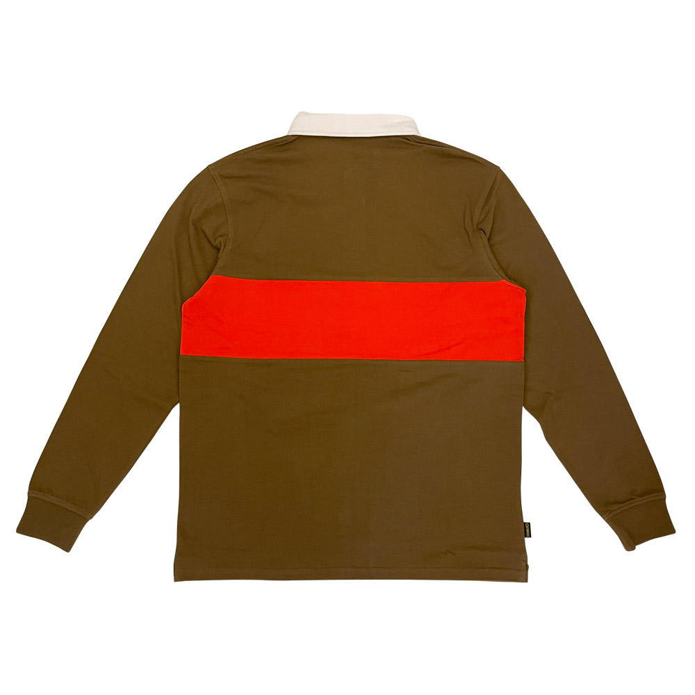 28954010-800-L-2 Langarm T-Shirt Krooked Eyes Custom Rugby brown XL