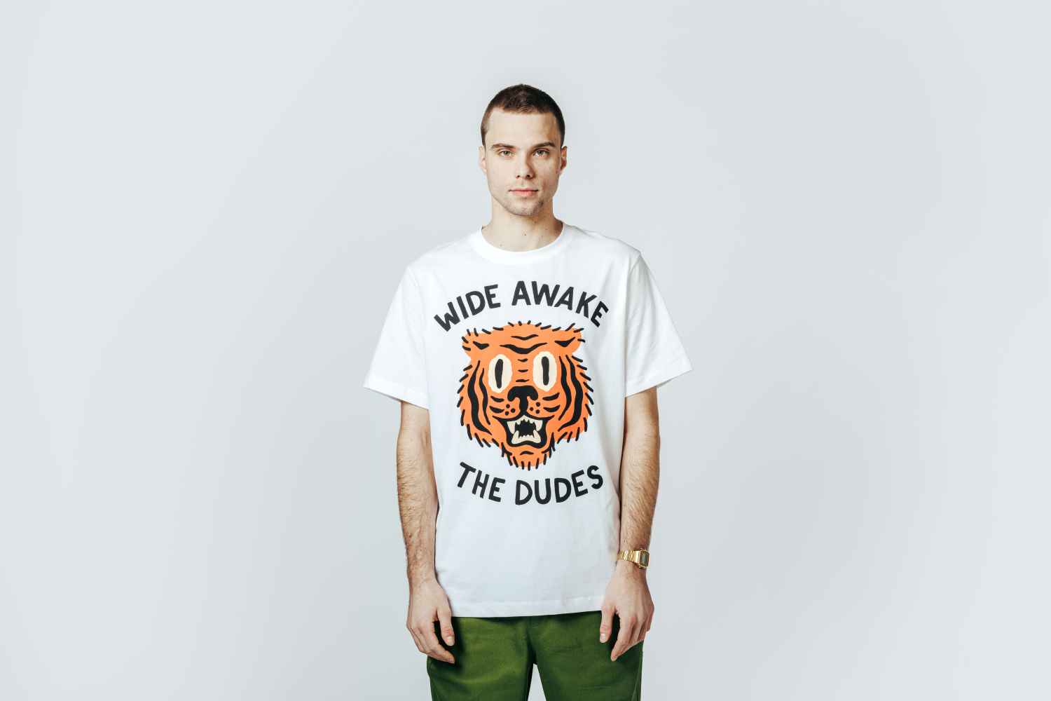 The Dudes Wide Awake Classic T-Shirt - White XXXL