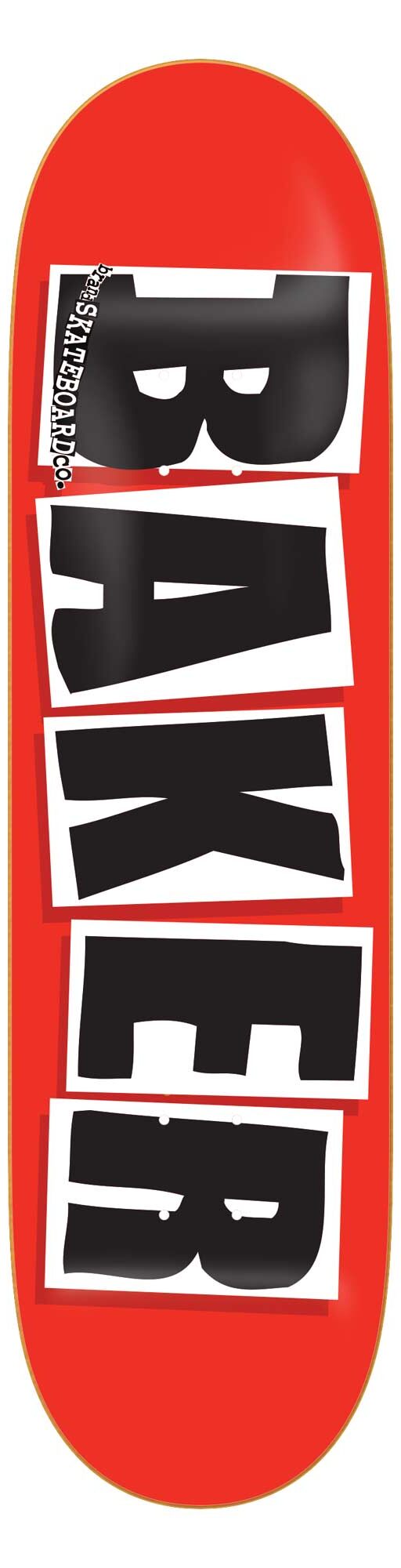 BAKER Deck BRAND LOGO BLACK red/black 7.8 black BAKER Deck BRAND LOGO BLACK red/black 7.8