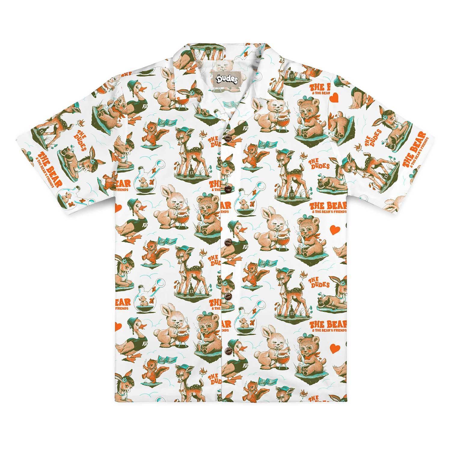The Dudes Wasted Dudes Hawaiian Shirt - off-white XXXL