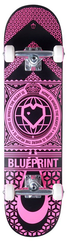 Blueprint Komplettboard Home Heart Black/Pink 7,75