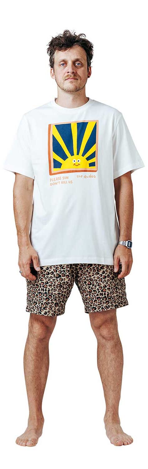 The Dudes Burning Dude Classic T-Shirt - off-white XXXL