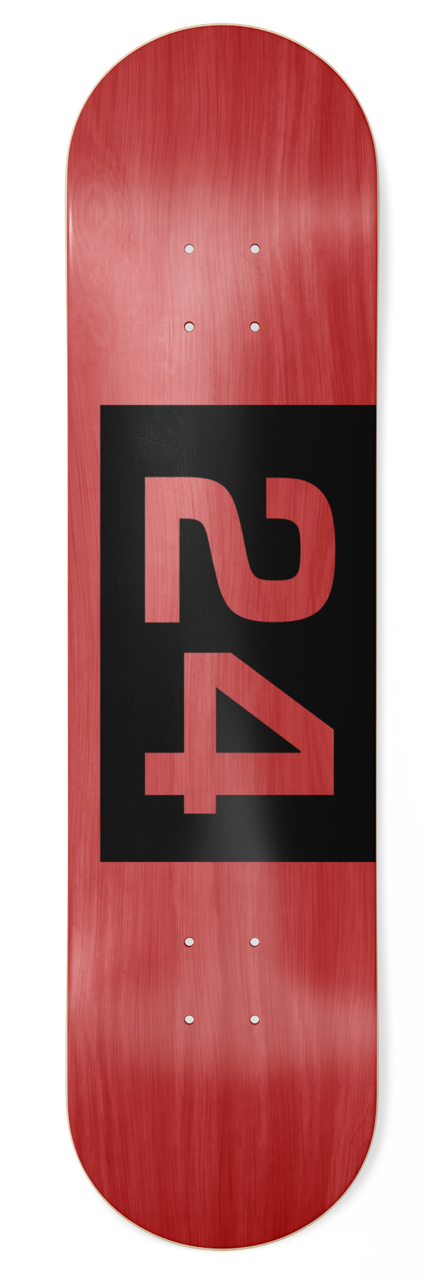 Skateshop24 - 24 black Skateboard Deck 8.75