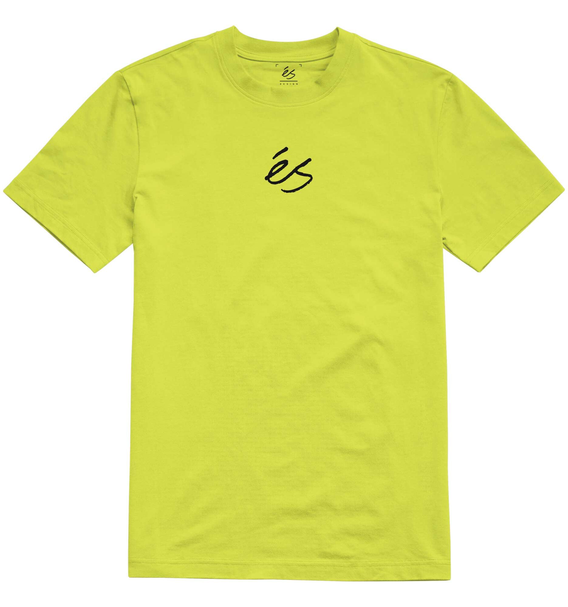 eS SKB T-Shirt MINI SCRIPT, lime XL