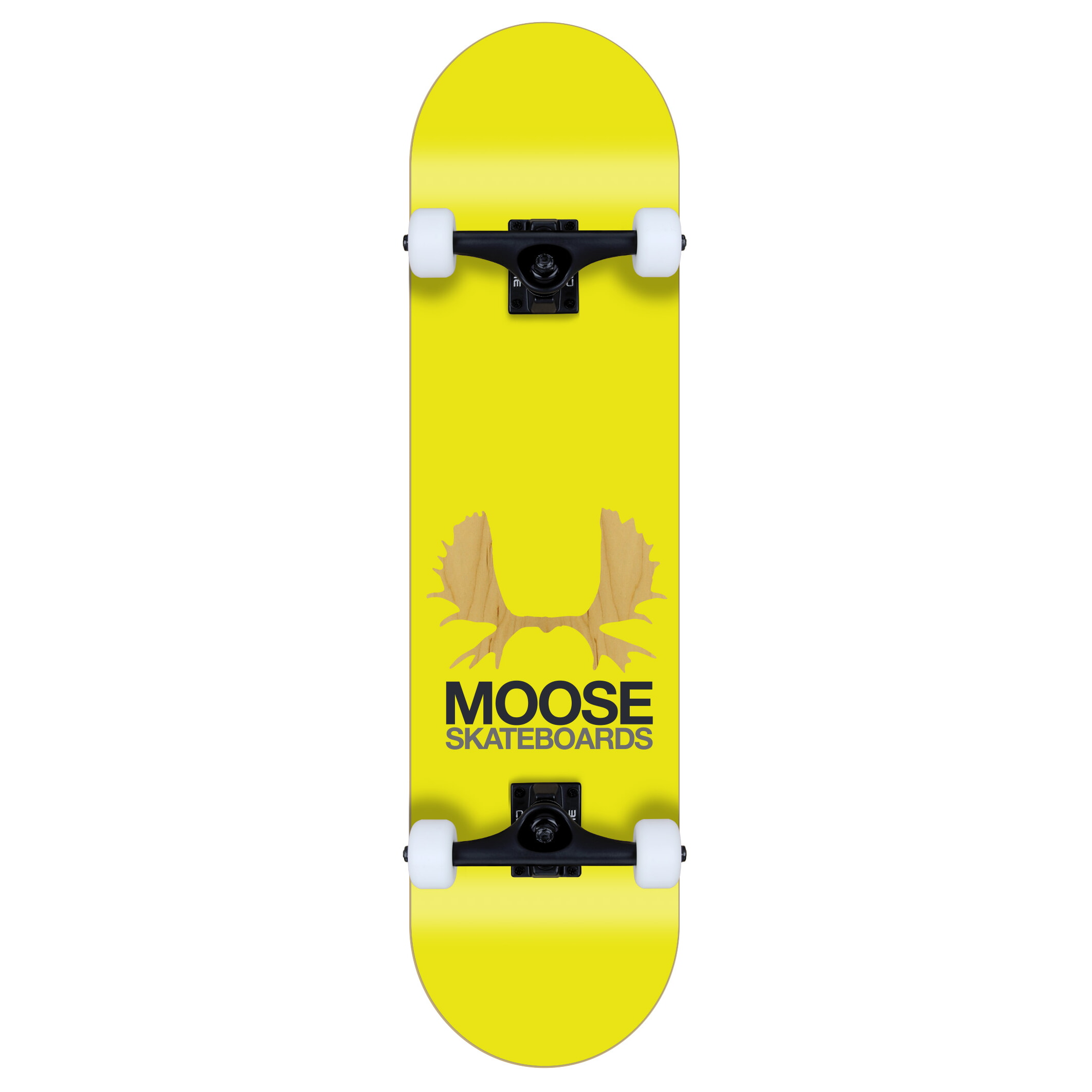 Moose komplett Skateboard Antlers yellow 7.63