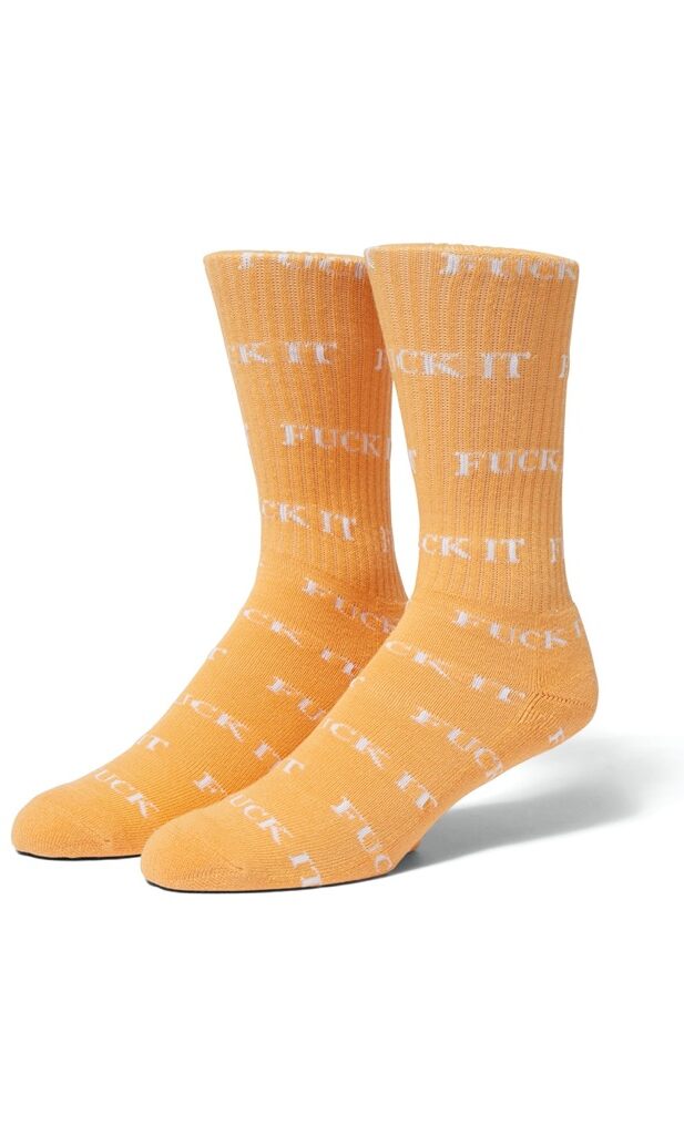 HUF Fuck It Socken - tangerine HUF Fuck It Socken - tangerine