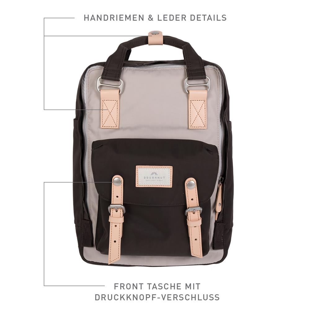 Doughnut Macaroon Rucksack - ivory x expresso