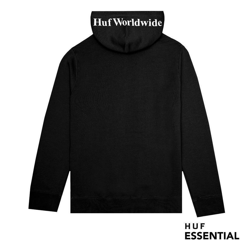HUF Essentials Box Logo Hoodie black XS HUF Essentials Box Logo Hoodie black XXL