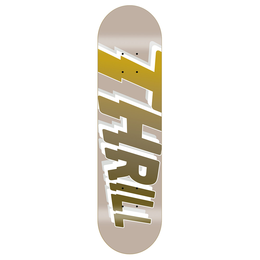 Thrill Skateboard Deck Logo Sand Thrill Skateboard Deck Logo Sand